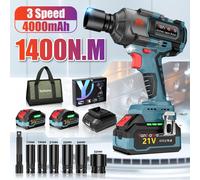 Atornillador de impacto eléctrico - Atornillador eléctrico inalámbrico - Llave de impacto - Atornilladora de impacto