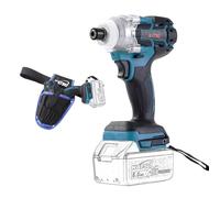 Atornillador de Impacto Inalámbrico Brushless 21V KATSU FIT-BAT, 1/2" 400Nm Taladro de Impacto Eléctrico Inalámbrico, Motor sin Escobillas, sin Batería ni Cargador 102477
