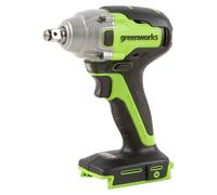 Atornillador de impacto inalámbrico Greenworks de 24V, 400 Nm de par, motor sin escobillas GD24IW400 (sin batería)