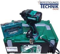 Atornillador de impacto inalámbrico HiKoki de 36V, multi voltaje, con mandíbula de 1/2", modelo WR36DH DE, más juego de vasos en estuche HSC II
