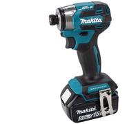 Makita Atornillador de impacto DTD173RTJ 18V 180Nm con 2 baterías