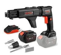 Atornillador para Pladur Dnipro-M DSD-201BCA 20V, con Batería de 6Ah | Alimentador automático de tornillos en serie │ Profundidad ajustable y función reversa │ Batería BP-260 6Ah y cargador