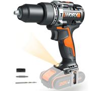 WORX WX352.9 Taladro Percutor Brushless 20V Sin Batería ni Cargador, Portabrocas 13mm, Velocidad Variable, 22+1+1 Posiciones de Par