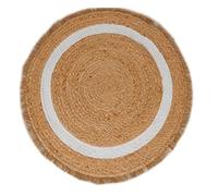 Atout Ciel - Alfombra Redonda de Yute Trenzado (80 cm), Color Beige