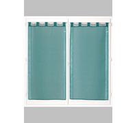 Atout Ciel Par de visillos con Patas de 60 x 90 cm, Color Azul Pato Listo para Colocar