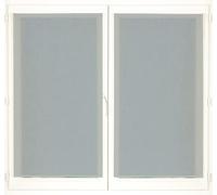 Atout Ciel Par de visillos Pasa-Tringle 60 x 120 cm, Color Gris Listo para Colocar