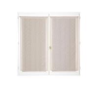 Atout Ciel Par de visillos Pasa-Tringle 60 x 90 cm - Rodillos listos para Colocar