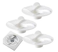 Atrapapelos de la Ducha y del Desagüe | Pack de 3 Rejillas Filtrantes para Sumidero de Suelo - Filtro Colador Para Ducha De Baño - Hogar Baño Bañera Lavadero Garaje Apartamento Y Vida Cotidiana Uso Di