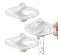 Atrapapelos para Drenaje de Ducha,Filtro De Cabello para Suelo 3 Piezas - Tapón Protector con Filtro para la Ducha,para Uso Doméstico en Baño Bañera Lavadero Garaje Apartamento
