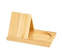 Atril triangular - Soporte de lectura de libros de madera maciza, organizador artístico para centros de mesa, estructura compacta y equilibrada, estilo moderno | Solución de almacenamiento decorativa