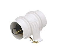 Attwood 1733-4 Extractor Turbo serie 3000, para manguera de ventilación de 7,62 cm / 3 pulgadas de diámetro interno, resistente al agua, 12 voltios