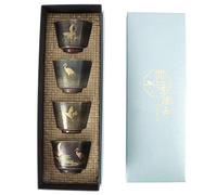 Atyhao Juego de té de Kung Fu de cerámica china, vajilla para beber, tazas de té, vajilla clásica de cerámica, pequeño regalo artesanal tradicional(#2)