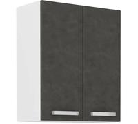 AUCUNE Armario alto LASSEN con puertas batientes - Gris mate