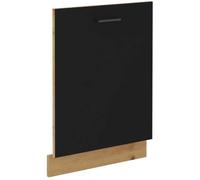 AUCUNE Frente de lavavajillas + zócalo MODENA - 60 cm - Roble artesanal y negro mate