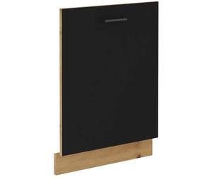 AUCUNE Frente de lavavajillas + zócalo MODENA - 60 cm - Roble artesanal y negro mate