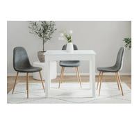 Aucune Mesa de comedor CAPRI Blanca Cuadrada