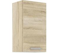 Aucune Mueble alto LASSEN con 1 puerta batiente - Roble Sonoma