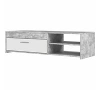 Aucune PILVI Mueble de televisión moderno - Hormigón blanco y gris claro