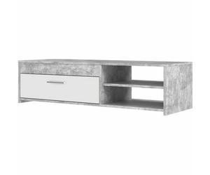 Aucune PILVI Mueble de televisión moderno - Hormigón blanco y gris claro