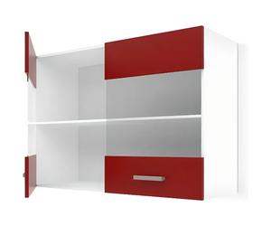AUCUNE ULTRA Mueble de cocina alto L 80 cm - rojo mate