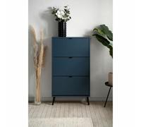AUCUNE Zapatero VIGO 49A Azul noche con patas de madera maciza