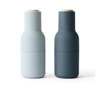 Audo Copenhagen 2 molinillos de especias Bottle Blues (tapa de haya)