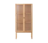 Audo Copenhagen Armario con puertas de vidrio Curiosity 143 cm Oak