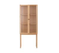 Audo Copenhagen Armario con puertas de vidrio Curiosity glasdörr 168 cm Oak