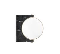 Audo Copenhagen Espejo Pepe Marble Mármol negro. colgado en pared