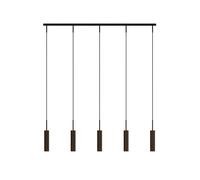 Audo Copenhagen Lámpara colgante Tubulaire rail 5 Anodized bronzed