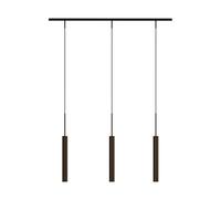 Audo Copenhagen Lámpara colgante Tubulaire rail 3 Anodized bronzed