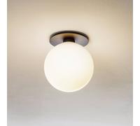 Audo Copenhagen Lámpara LED de techo Audo TR Bulb, negro/ópalo, 22 cm, atenuable
