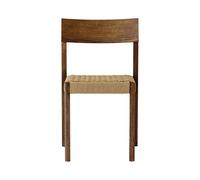 Audo Copenhagen Mauro silla Roble teñido oscuro-asiento trenzado natural