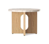 Audo Copenhagen Mesa Auxiliar Androgyne de roble Ø50 cm Tablero Kunis Breccia