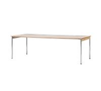 Audo Copenhagen Mesa de conferencia Co Table 240x100cm Chrome. laminate creme