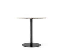 Audo Copenhagen Mesa Harbour Column Marble off white-base negra. Ø80 cm