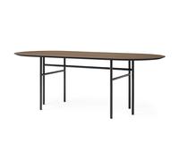Audo Copenhagen Mesa Snaregade ovalada negro-roble teñido
