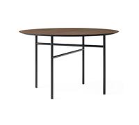 Audo Copenhagen Mesa Snaregade redonda negro-roble teñido. Ø120 cm