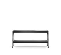 Audo Copenhagen Módulo de estantería Zet Oak black stained. 1x2. black steel base