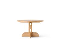 Audo Copenhagen Puffin Dining Table chapada en roble natural Chapado de roble natural. Ø120 cm
