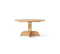 Audo Copenhagen Puffin Dining Table chapada en roble natural Chapado de roble natural. Ø140 cm