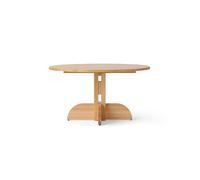 Audo Copenhagen Puffin mesa de comedor de roble macizo natural Roble natural. Ø140 cm
