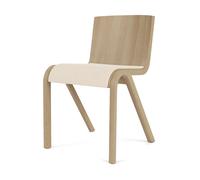 Audo Copenhagen Silla Ready con asiento tapizado Natural oak-Logan Jasmine