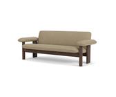 Audo Copenhagen Sofá Brasilia 2 plazas Dark oak-Audo Bouclé 02