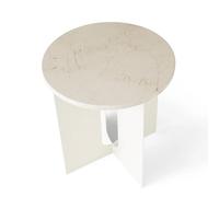 Audo Copenhagen Tablero Androgyne para mesa auxiliar Blanco marfil. Ø42 cm