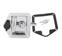 AugustknowU Cerradura impermeable del panel MS858 hecha del acero inoxidable 304 con el tornillo giratorio reforzado para la seguridad del gabinete del RV (P01-1 color cromado)