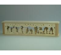 Aumento para jardín con figura de muñeco de nieve e iluminación. Dimensiones: 52x10x10 cm. Producto nuevo