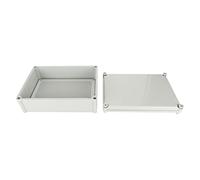 Aumotop Caja de Conexiones Eléctricas Gris Caja de Proyecto Impermeable IP67 con Placa Montaje para Uso en Interiores y Exteriores, Material ABS, 14,96 X 11,02 X 5,12 Pulgadas