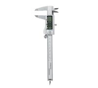 Aumotop Calibrador Vernier Digital Medición Precisa de Profundidad, Paso, Diámetro Externo e Interno para Uso Profesional Calibrador de Acero Inoxidable 8 Pulgadas para Ingenieros y Mecánicos (150mm)