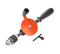Aumotop Taladro Manual de Manivela con Piñones Dobles para Carpintería - Portabrocas Ajustable para Placa de Circuito PVC Plástico Madera - Mini Taladro Manual Portátil Aficionados (3/8 de pulgada)
